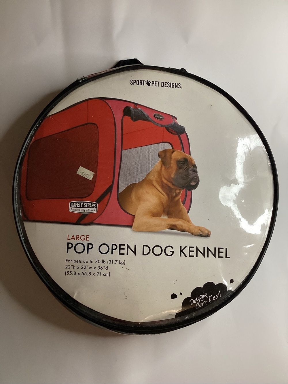 Sport Pet Designs Large Pop Open Dog Kennel Fabric For Pets Up To 70 Lb Travel